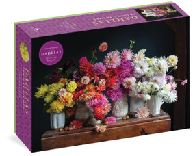 Dahlias 750-Piece Puzzle by Frances Palmer, Artisan Puzzle, 9781648290435