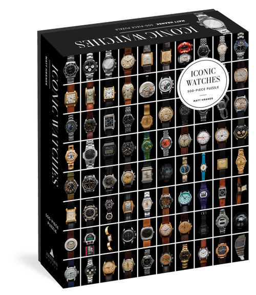 Iconic Watches 500-Piece Puzzle by Matt Hranek, Artisan Puzzle, 9781648290459