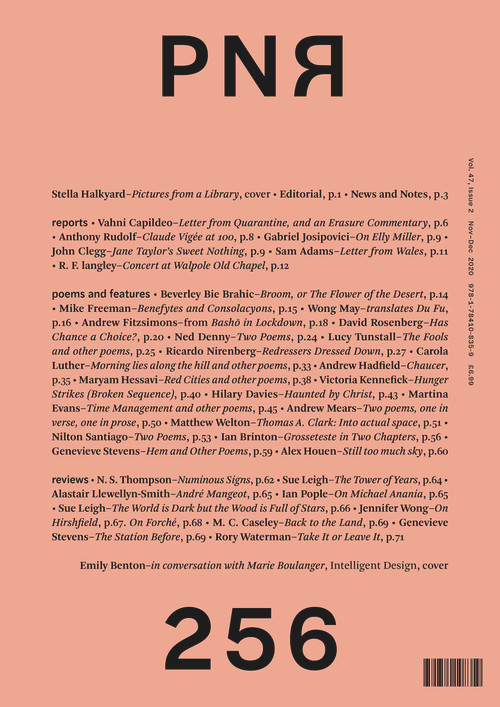 PN Review 256 by John McAuliffe, Michael Schmidt, Andrew Latimer, 9781784108359