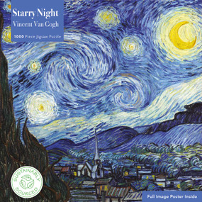Adult Sustainable Jigsaw Puzzle Vincent van Gogh: The Starry Night (1000-pieces. Ethical, Sustainable, Earth-friendly) by Flame Tree Studio, 9781786644893