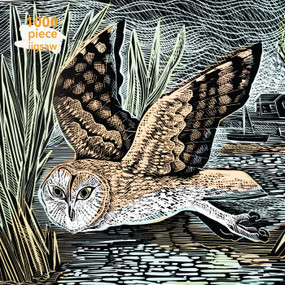 Adult Sustainable Jigsaw Puzzle Angela Harding: Marsh Owl (1000-pieces. Ethical, Sustainable, Earth-friendly) by Flame Tree Studio, 9781787556126
