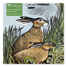 Adult Jigsaw Puzzle Angela Harding: Rathlin Hares (500 pieces) (500-Piece Jigsaw Puzzles) by Flame Tree Studio, 9781839643071