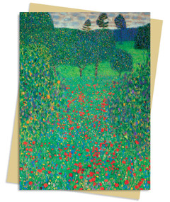 Gustav Klimt: Poppy Field Greeting Card Pack (Pack of 6) by Flame Tree Studio, 9781839642630