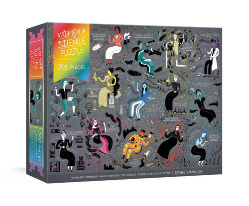 Women in Science Puzzle (Fearless Pioneers Who Changed the World 500-Piece Jigsaw Puzzle & Poster : Jigsaw Puzzles for Adults and Jigsaw Puzzles for Kids) by Rachel Ignotofsky, 9780525573029
