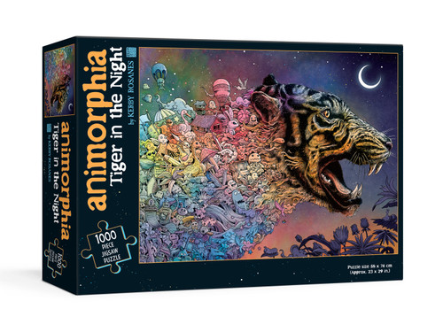 Animorphia Tiger in the Night Puzzle by Kerby Rosanes, 9780593184776