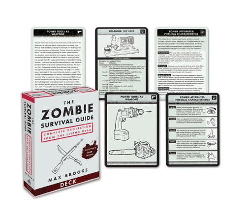 The Zombie Survival Guide Deck (Complete Protection from the Living Dead) (Miniature Edition) by Max Brooks, 9780307406453