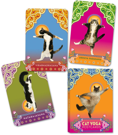 Cat Yoga Postcards (Miniature Edition) by Rick Tillotson, 9780307395429