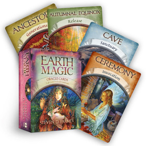 Earth Magic Oracle Cards (A 48-Card Deck and Guidebook) by Steven D. Farmer, PhD, 9781401925352