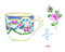 A Teacup Collection Notes (20 Different Notecards and Envelopes) (Miniature Edition) by Molly Hatch, 9781452134345