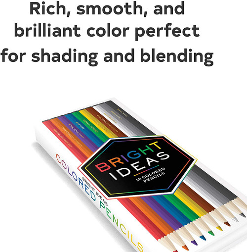 Bright Ideas Colored Pencils ((Colored Pencils for Adults and Kids, Coloring Pencils for Coloring Books, Drawing Pencils)) by Chronicle Books, 9781452154374