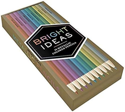 Bright Ideas Metallic Colored Pencils by Chronicle Books, 9781452154794