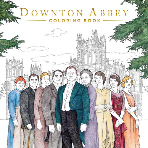Downton Abbey: The Official Coloring Book (Gold Foil Gift Edition) by Gwen Burns, 9781499806236