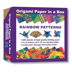 Origami Paper in a Box - Rainbow Patterns by Tuttle Studio, 9780804851565