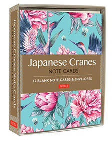 Japanese Cranes Note Cards (12 Blank Note Cards & Envelopes (6 x 4 inch cards in a box)) by Tuttle Studio, 9780804851640