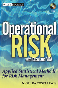 Operational Risk with Excel and VBA (Applied Statistical Methods for Risk Management, + Website) by Nigel Da Costa Lewis, 9780471478874
