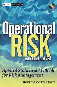 Operational Risk with Excel and VBA (Applied Statistical Methods for Risk Management, + Website) by Nigel Da Costa Lewis, 9780471478874