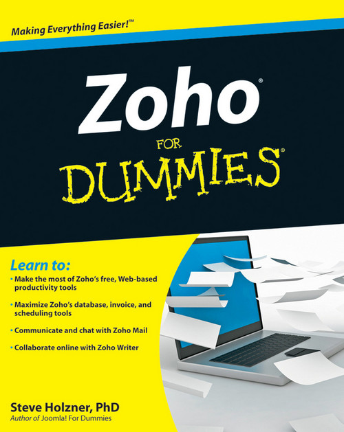 Zoho For Dummies by Steve Holzner, 9780470484548