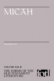 Micah - 9780802845993 by Ehud Ben Zvi, 9780802845993