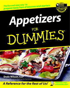 Appetizers For Dummies by Dede Wilson, 9780764554391