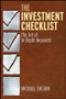 The Investment Checklist (The Art of In-Depth Research) by Michael Shearn, 9780470891858