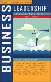 Business Leadership (A Jossey-Bass Reader) by Joan V. Gallos, 9780787988197