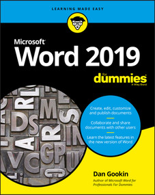 Word 2019 For Dummies by Dan Gookin, 9781119514060