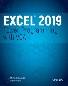 Excel 2019 Power Programming with VBA by Michael Alexander, Dick Kusleika, 9781119514923