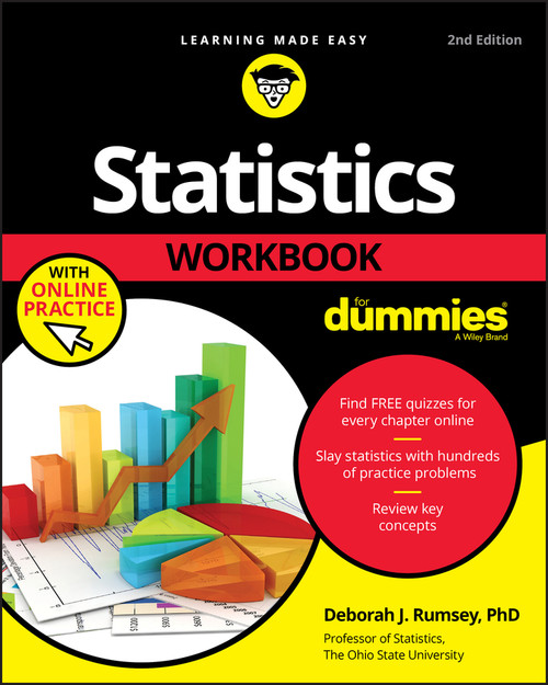 Statistics Workbook For Dummies with Online Practice by Deborah J. Rumsey, 9781119547518
