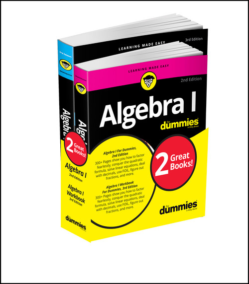 Algebra I For Dummies Book + Workbook Bundle by Mary Jane Sterling, 9781119387084
