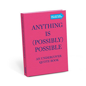 Anything is (Possibly) Possible Undercover Quote Book, 9781683490821