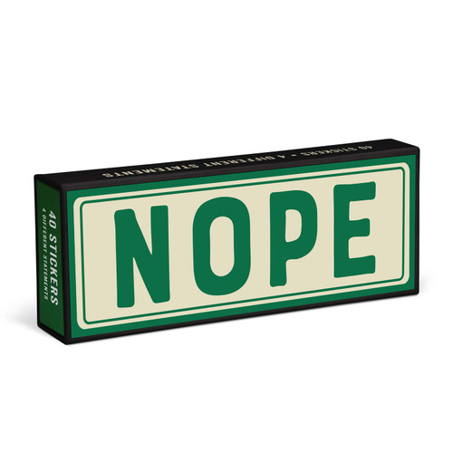Knock Knock Nope Sticker Statements, 9781683491316