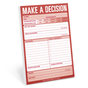 Make a Decision Pad (Red) by Knock Knock, 9781601061645