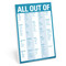 All Out Of Pad with Magnet (Blue) by Knock Knock, 9781601061935