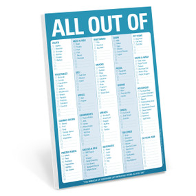 All Out Of Pad with Magnet (Blue) by Knock Knock, 9781601061935