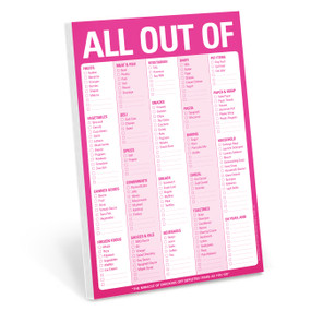 All Out Of Pad with Magnet (Pink) by Knock Knock, 9781601061942