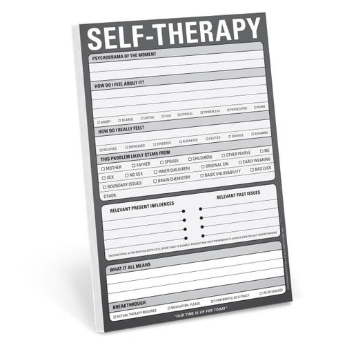 Self-Therapy Pad (Gray) by Knock Knock, 9781601062253