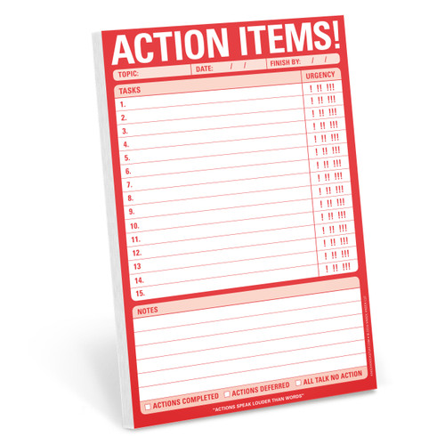 Action Items! Pad by Knock Knock, 9781601068781