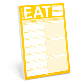 What to Eat Pad with Magnet (Yellow) by Knock Knock, 9781601061539