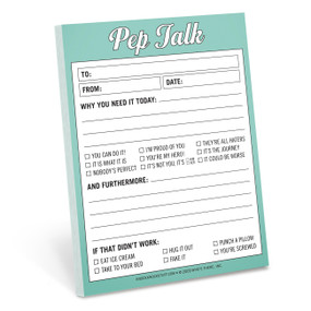Pep Talk Nifty Note Pad by Knock Knock, 9781601061485