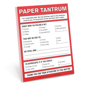 Paper Tantrum Nifty Note by Knock Knock, 9781601068095