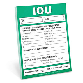 Knock Knock IOU Nifty Note, 9781683491781