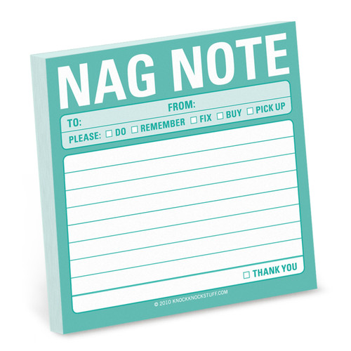 Nag Note Sticky Notes - 9781601062437 by Knock Knock, 9781601062437