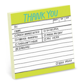 Hand-Lettered Thank You Sticky Notes - 9781601065087 by Knock Knock, 9781601065087