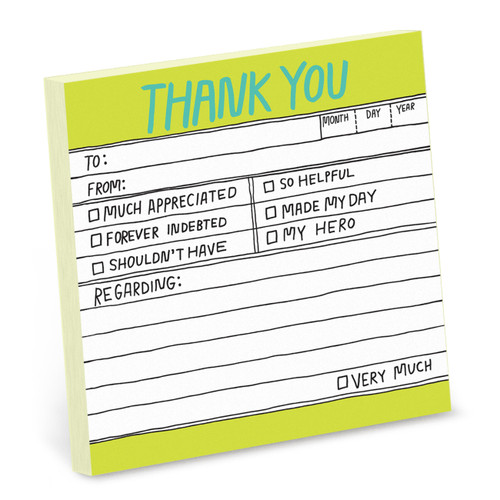 Hand-Lettered Thank You Sticky Notes - 9781601065087 by Knock Knock, 9781601065087