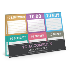 To Accomplish Sticky Notes Set / Packet by Knock Knock, 9781601065117