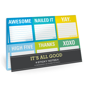 It's All Good Sticky Note Packet - 9781601069085 by Knock Knock, 9781601069085