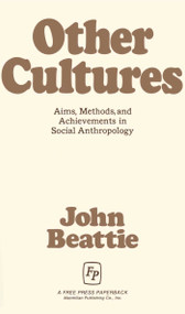 Other Cultures by John Beattie, 9780029020500