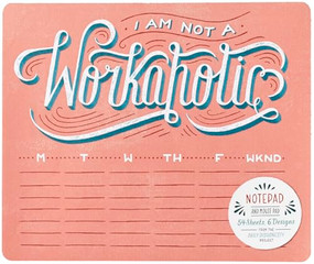 Daily Dishonesty: I Am Not a Workaholic (Notepad and Mouse Pad) (54 Sheets, 6 Designs) by Lauren Hom, 9781419715648