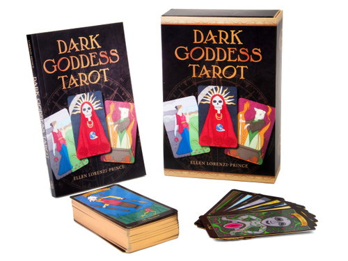 Dark Goddess Tarot ((Tarot Kit Box Set with 78 Cards and Guide Book)) by Ellen Lorenzi-Prince, 9780764360220