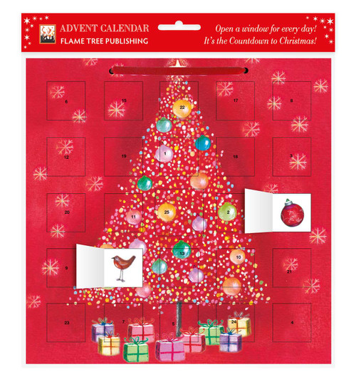 Bauble Tree advent calendar (with stickers) by Flame Tree Studio, 9780857757845
